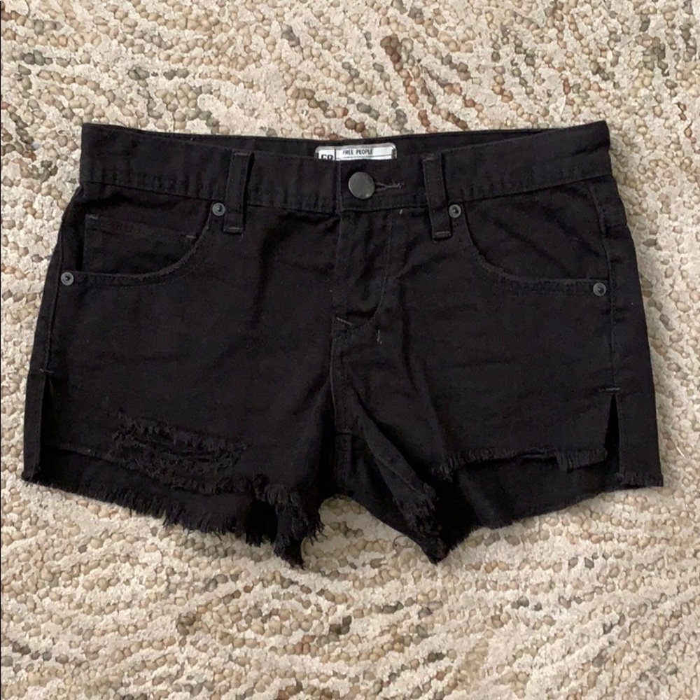 Free people fray hem shorts